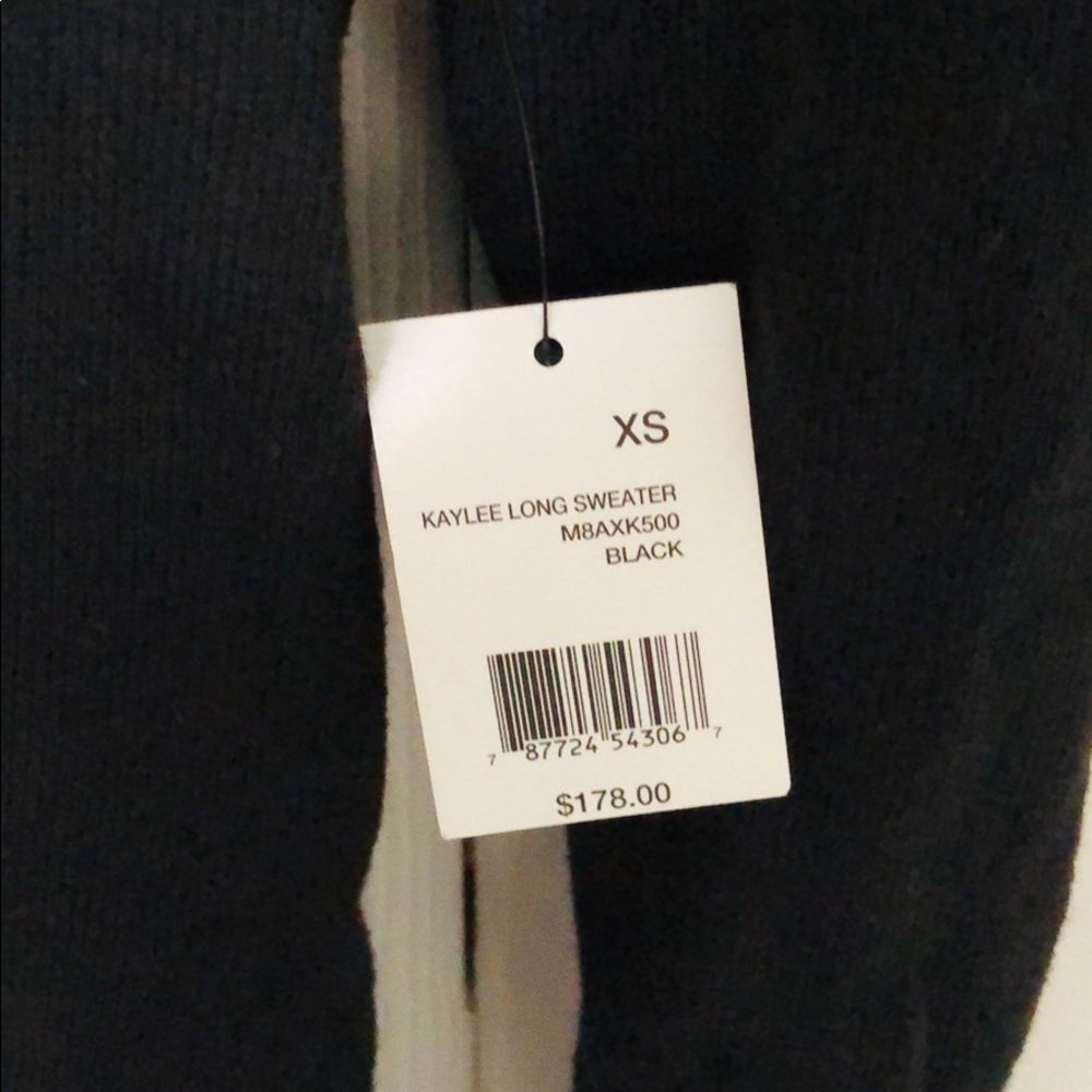 Tahari Black Cotton Cardigan - Picture 5 of 6